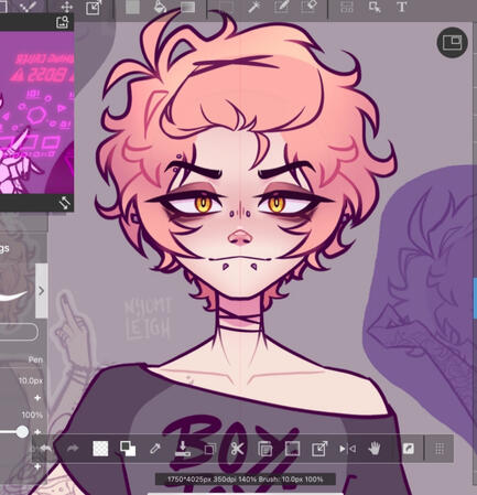 Alt hair style to a vtuber model of him in the works